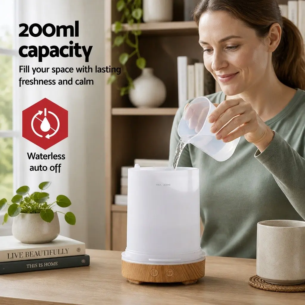Aroma Diffuser with 7 Colors and Timer Options