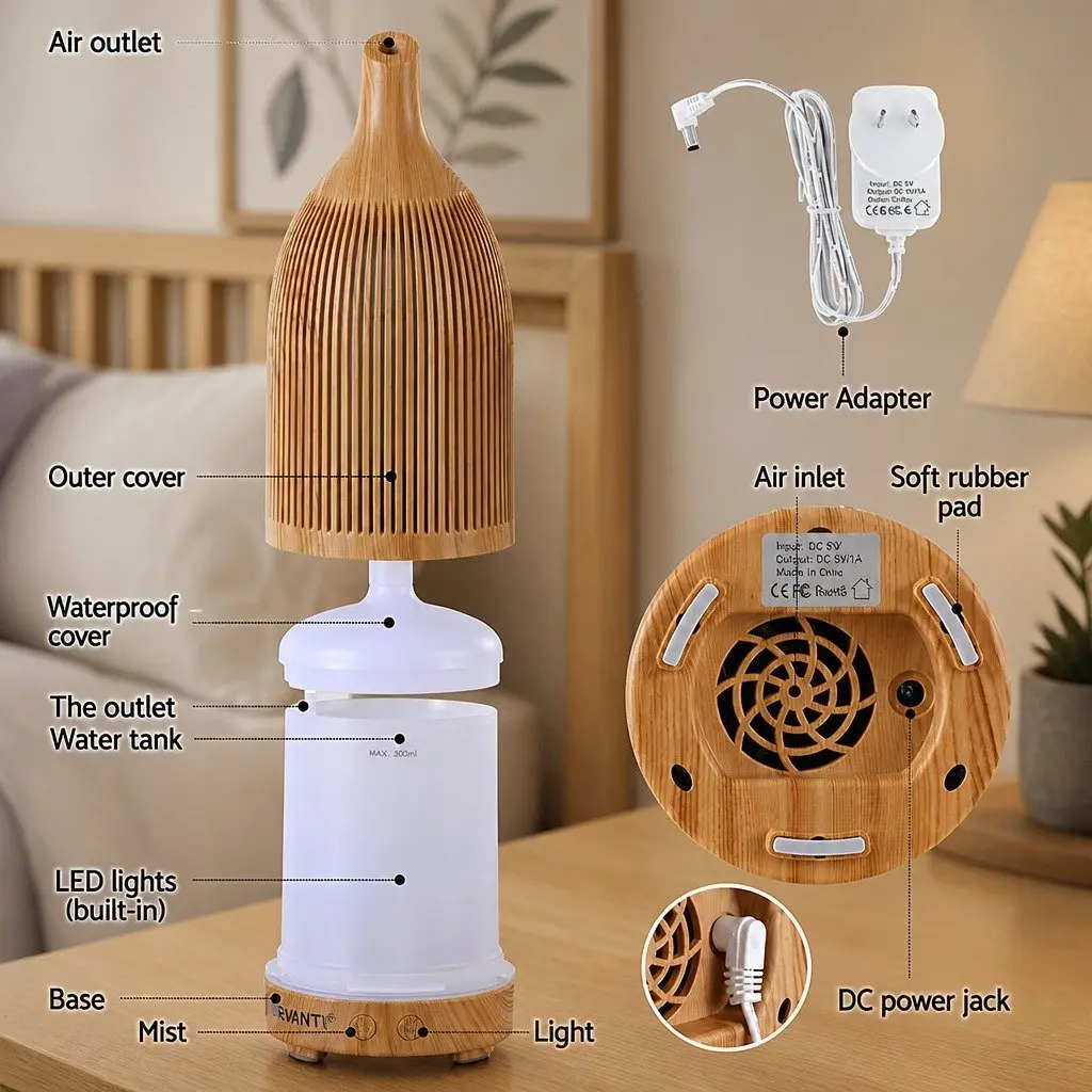 Aroma Diffuser with 7 Colors and Timer Options