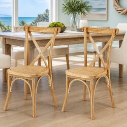 Rattan Wooden Dining Chairs: Comfortable and Sturdy