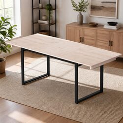 Concise Extendable Dining Table: 140-200cm