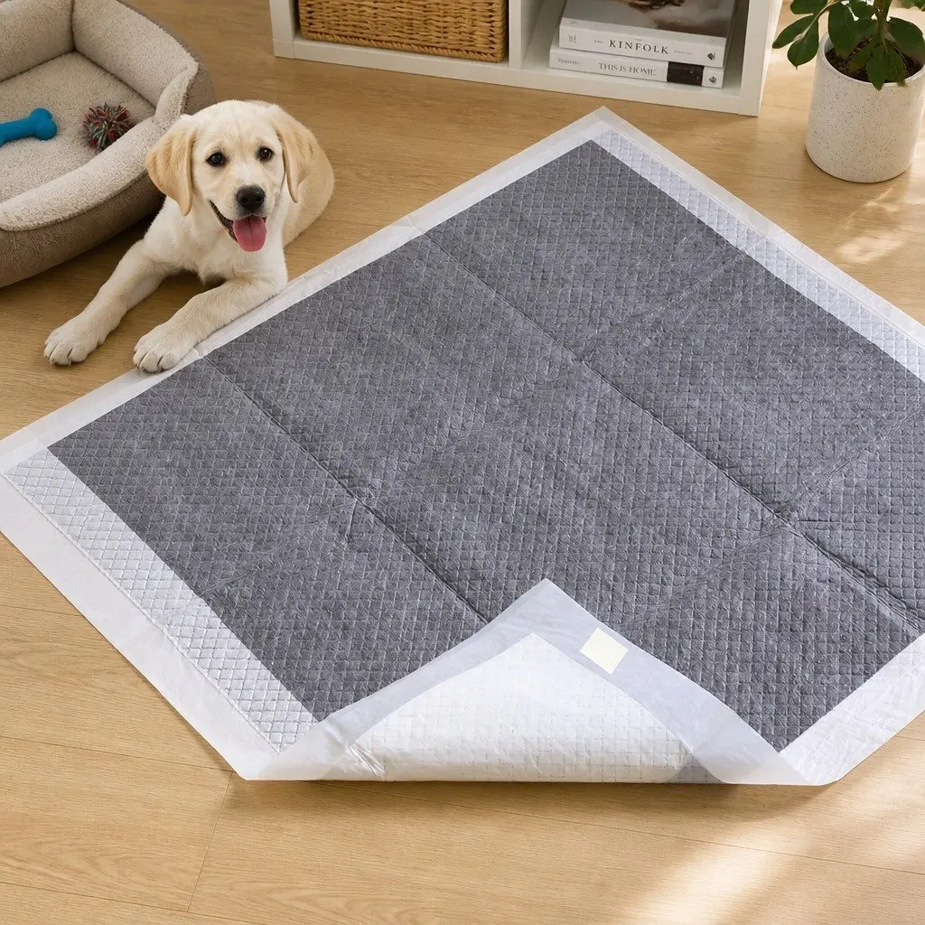 Pet Training Pads 60x60cm Puppy Potty Pads Absorbent Charcoal Odour Control