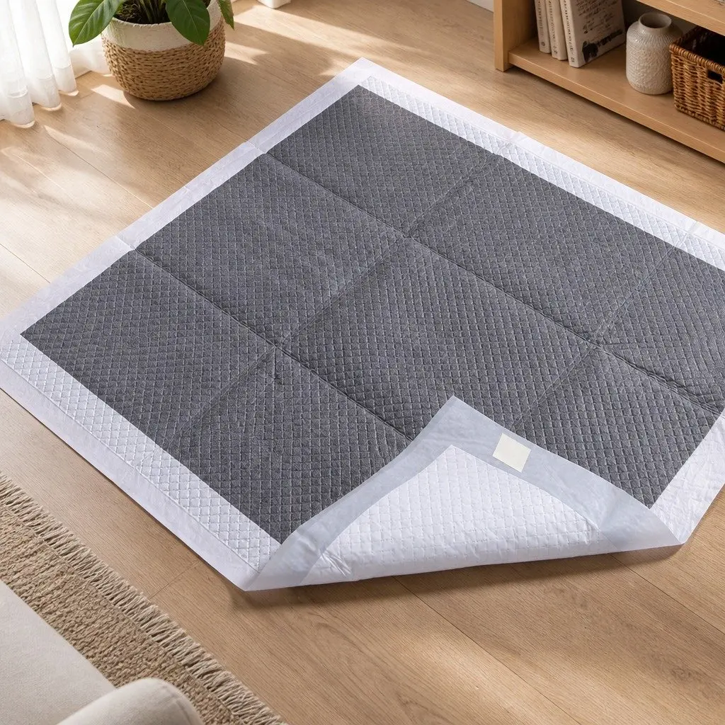 Pet Training Pads Charcoal 60x60cm Super Absorbent Odour Control