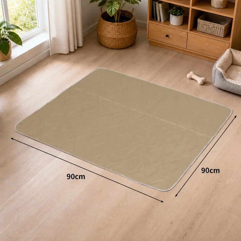 XX-Large Machine Washable Pet Pads Waterproof Soft Breathable Dog Cat 90x90cm