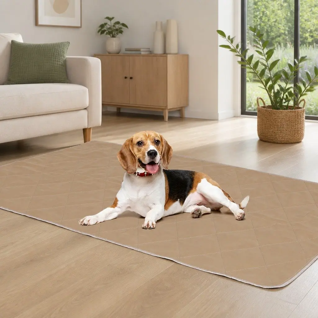 XX-Large Machine Washable Pet Pads Waterproof Soft Breathable Dog Cat 90x90cm