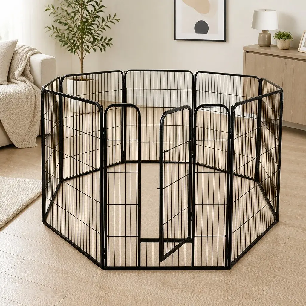 8 Panel Pet Dog Playpen for Secure Exercise