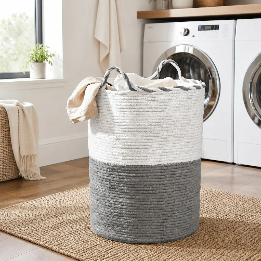 47L Laundry Basket with Soft Handles