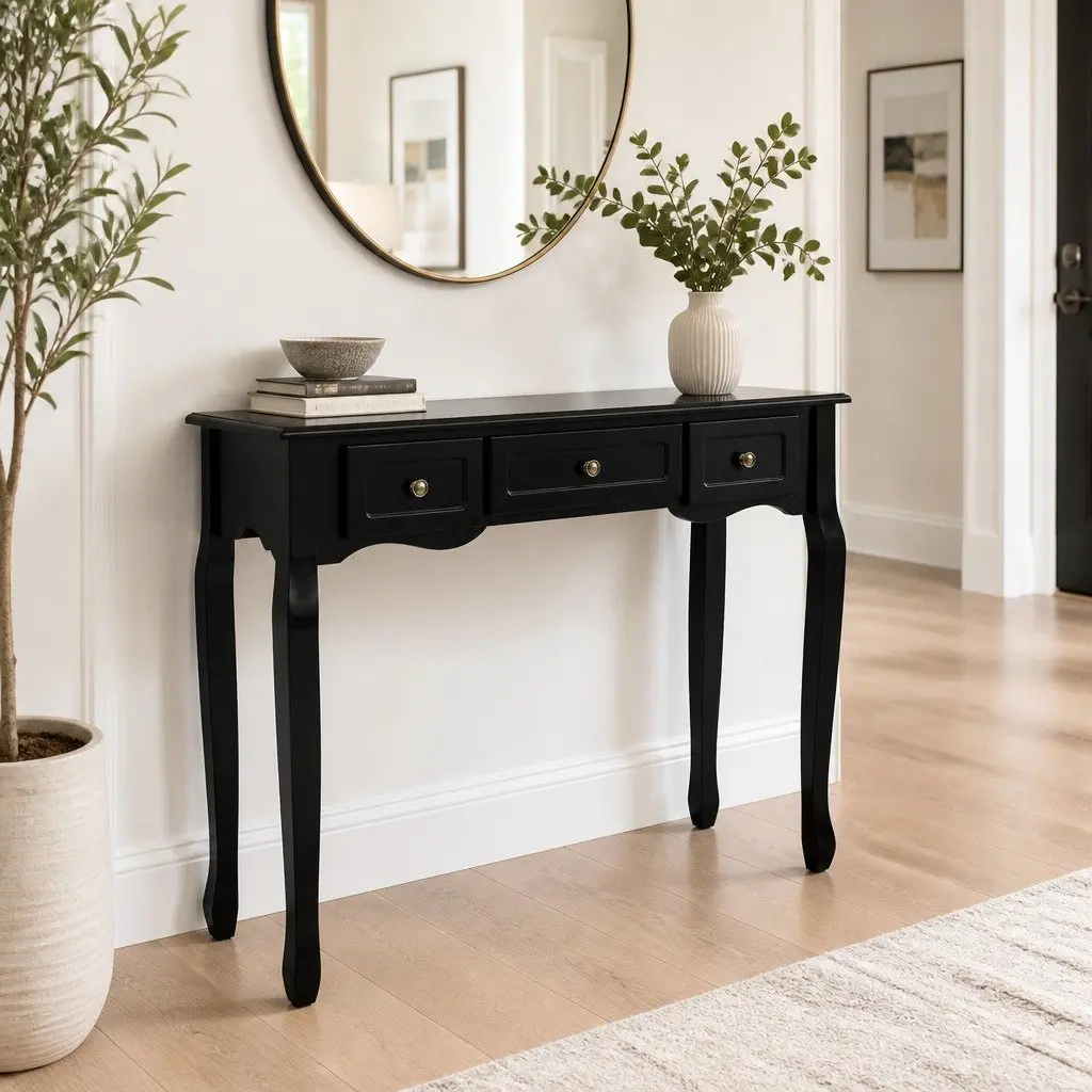 Console Table with Vintage Charm
