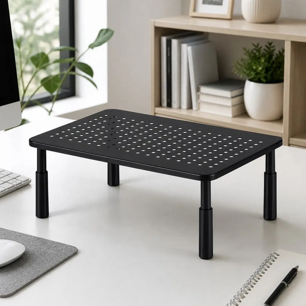 Monitor Stand Adjustable Riser Computer Laptop Display Desk Organizer 3 Height