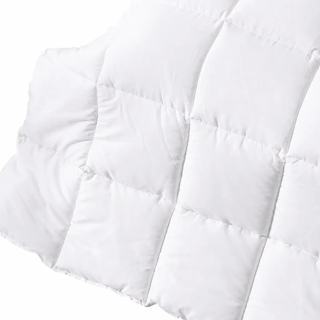 Bamboo Quilt White Single 200GSM All Season Lightweight Soft Breathable