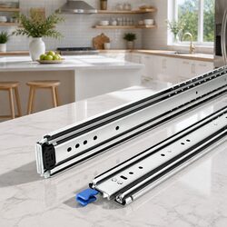 Drawer Slides Full Extension Locking 227kg 914-1829mm Heavy Duty Steel Rails