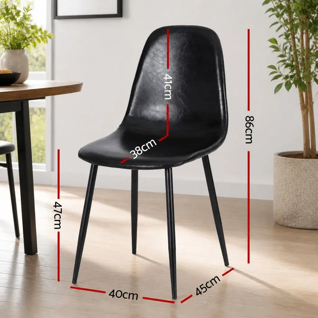 Dining Table and Chairs Set 5pcs Foldable Gateleg Design Black White Kitchen