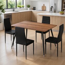 Concise Dining Table and Chair Set for Modern Dining