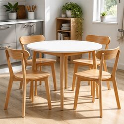 Compact and Stylish 5-Piece Dining Table Set