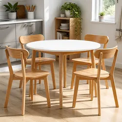 Compact and Stylish 5-Piece Dining Table Set