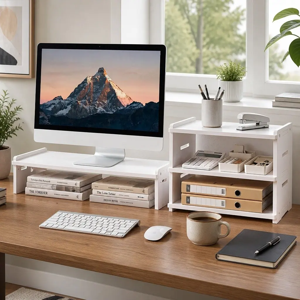 2-in-1 Desk Organiser with Multiple Storage Options