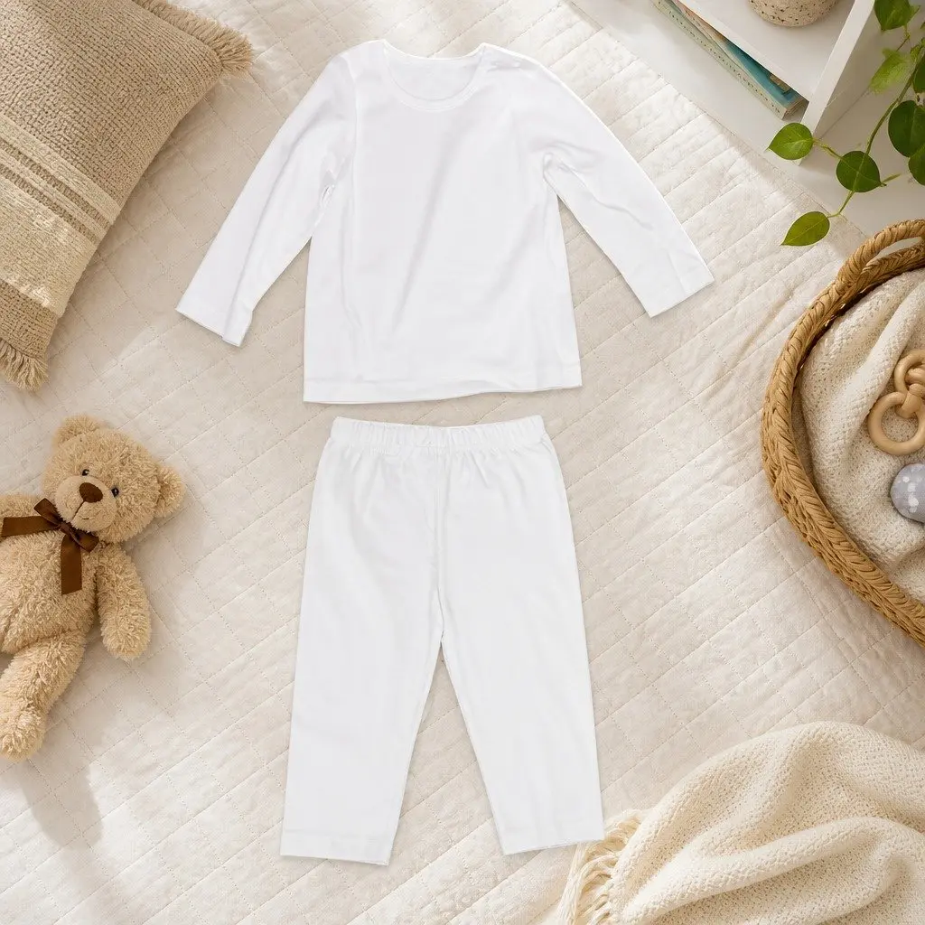Infant Playsuit Soft Snap Closure Breathable Cotton Bamboo Blend Baby Leisure Wear Size 80