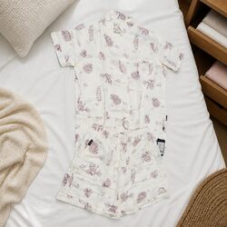 Pinecone Space Bamboo Pajama Set for Kids