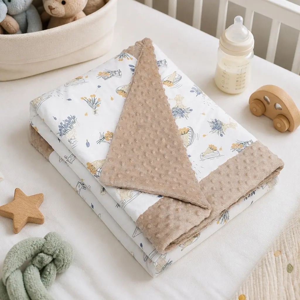 Kids Padded Blanket Soft Bamboo Cotton 2.5 Tog Hypoallergenic Gentle on Sensitive Skin