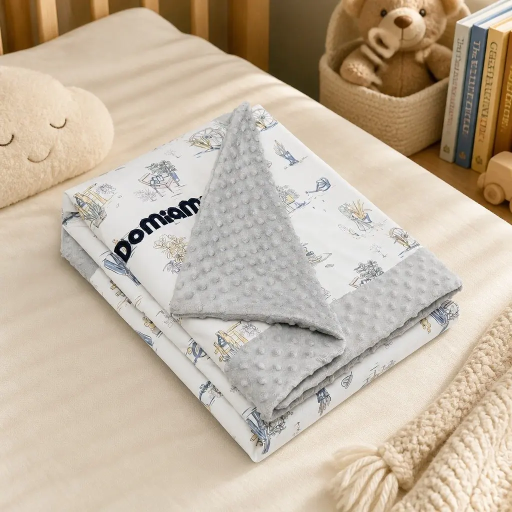 Kids Padded Blanket Soft Bamboo Cotton 2.5 Tog Hypoallergenic Gentle on Sensitive Skin