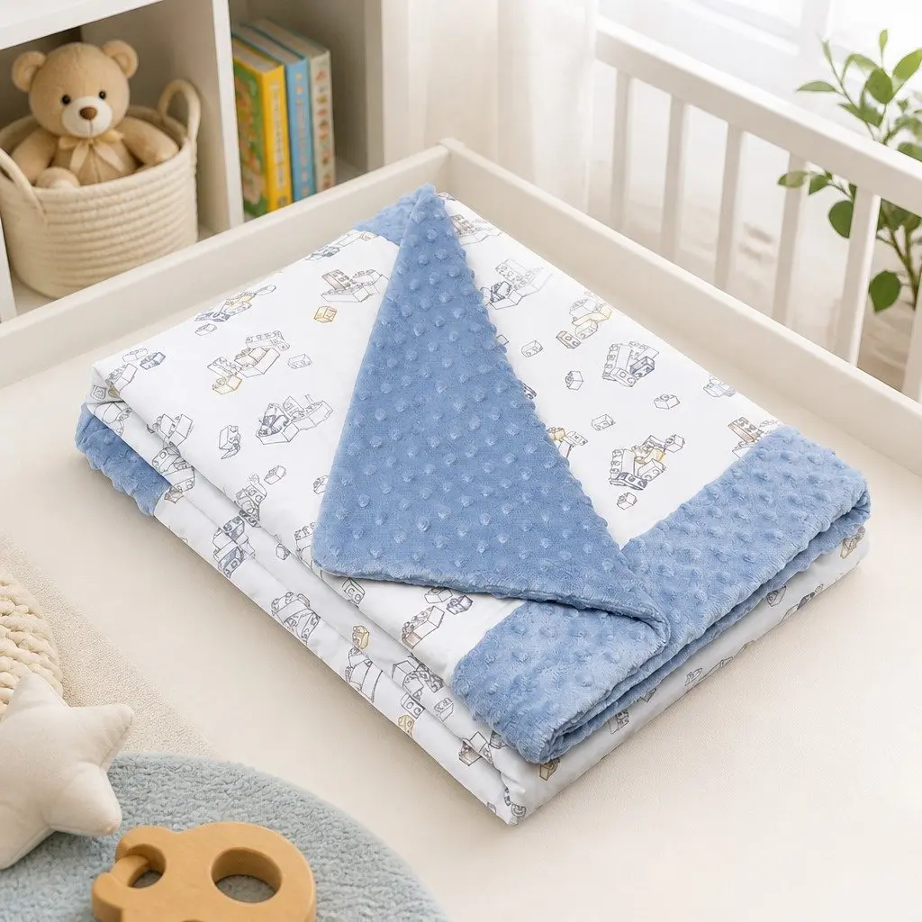Kids Padded Blanket Soft Bamboo Cotton 2.5 Tog Hypoallergenic Gentle on Sensitive Skin