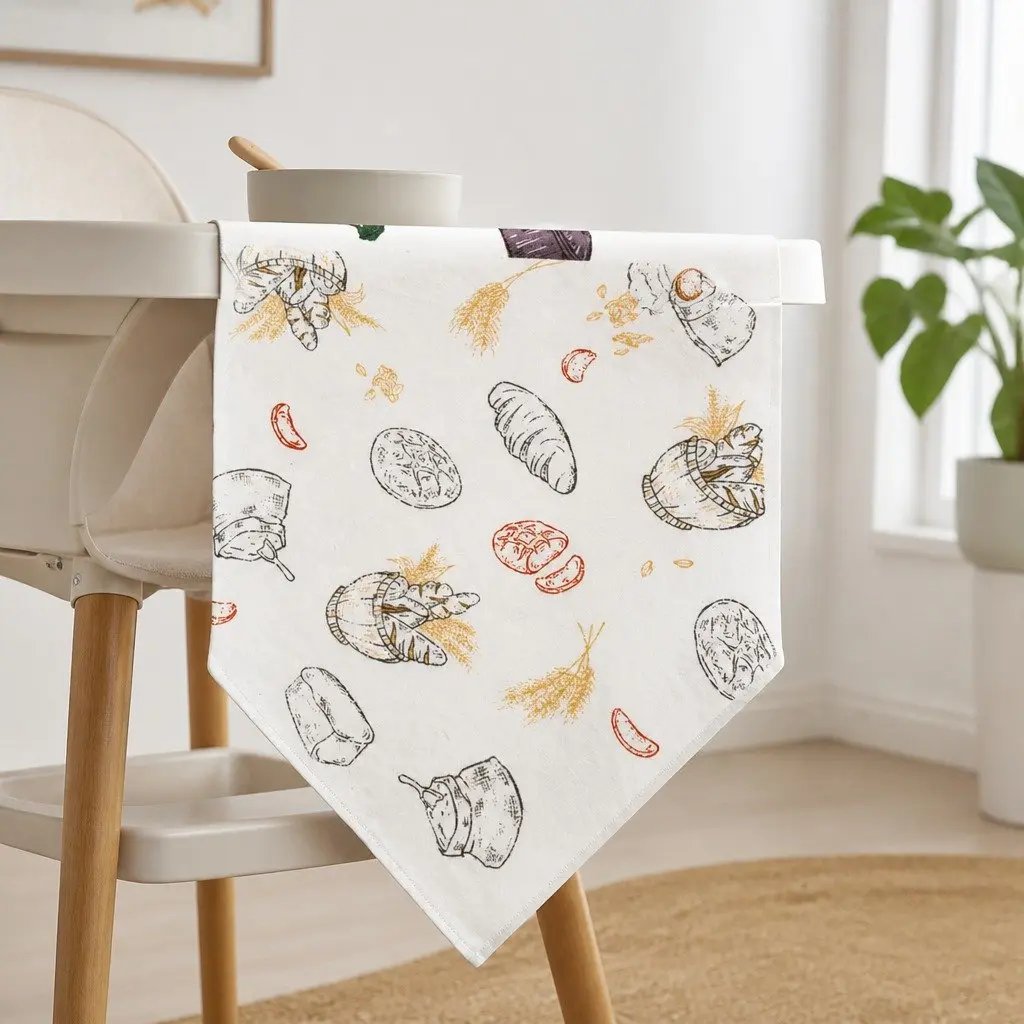 Triangle Baby Bib Bamboo Cotton Gauze Soft Absorbent for Feeding Teething Everyday Use