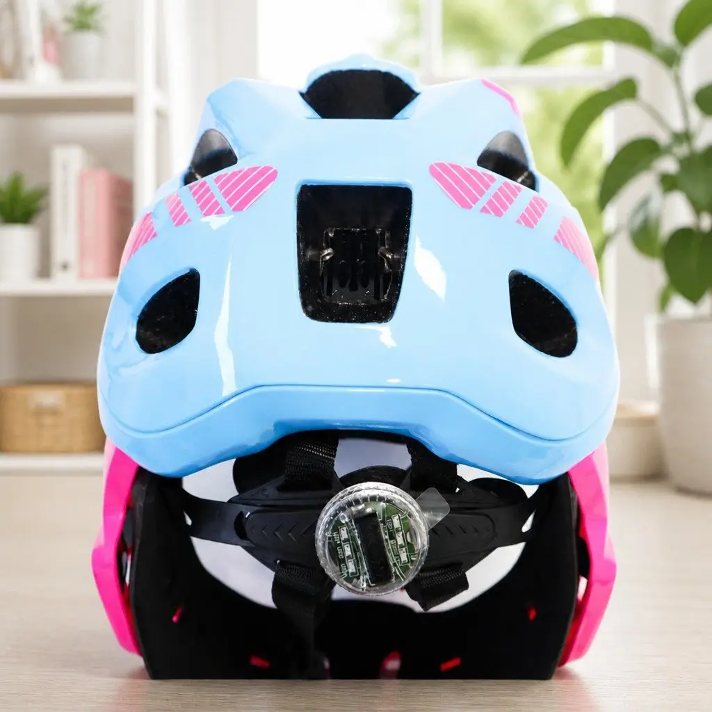 Kids Helmet Pink Blue Size S Safety Protection Gear