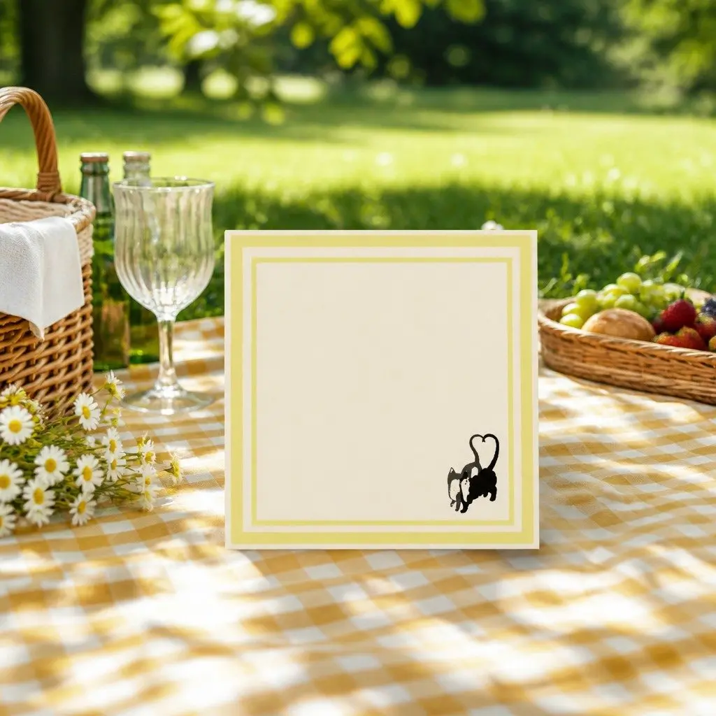 Outdoor Dining Accessory Green Picnic Napkin Kids Party Decor