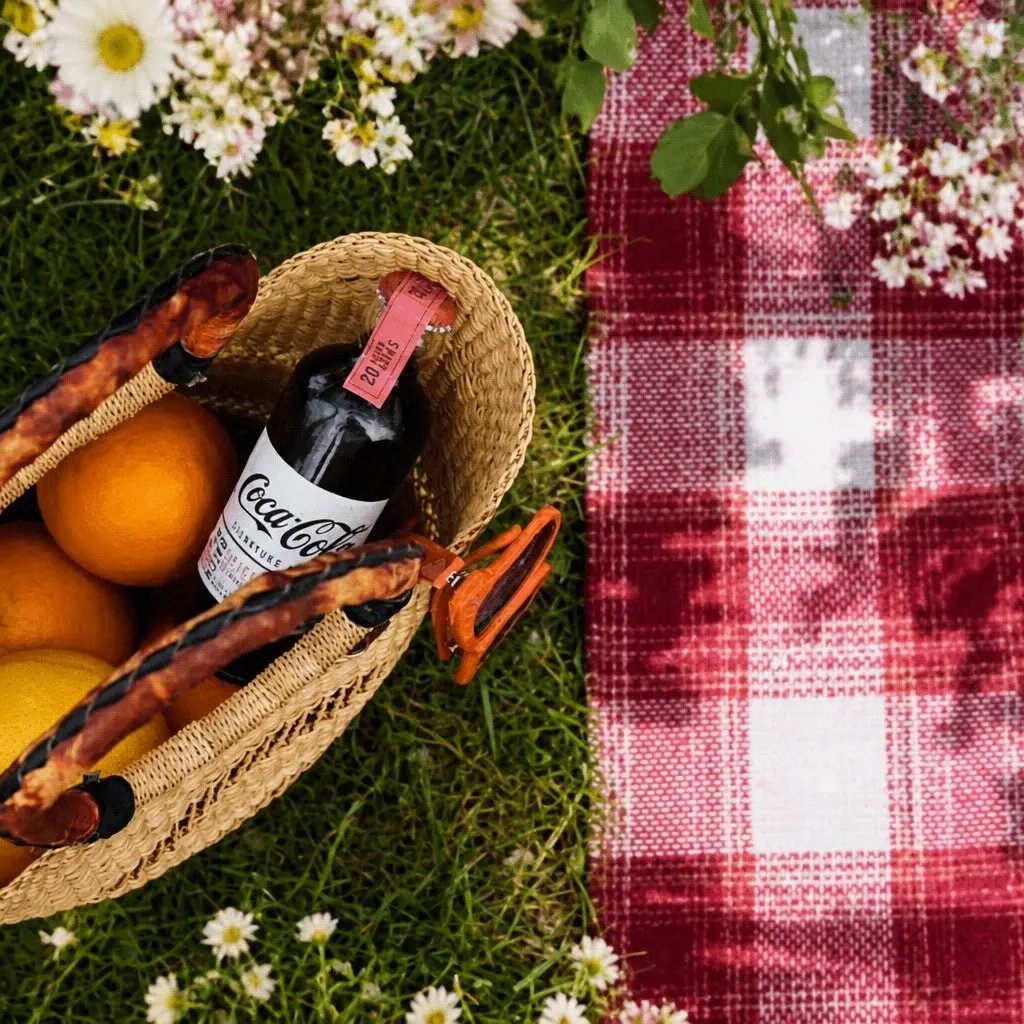 Picnic Mat Red Medium 150x100cm Waterproof Outdoor Camping Portable