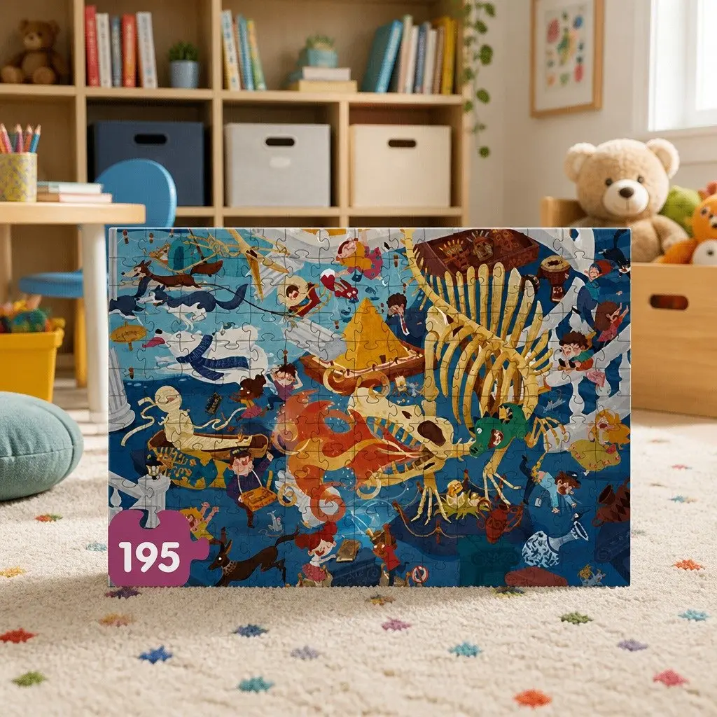 Kids Puzzle Step 7 Set Educational Learning Jigsaw Puzzles Bright Illustrated Designs 154 pcs 195 pcs Ages 5+