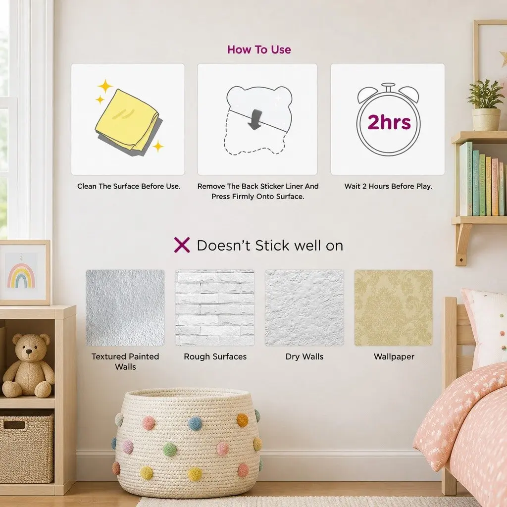 Wall-Mounted Toy Interactive Jack and Jill Nursery Rhyme Story