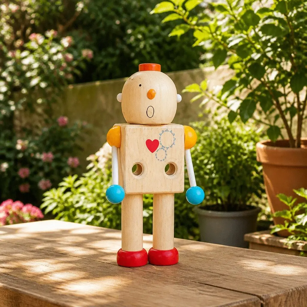 Robot Toy Multicolor 12cm x 20cm Four Interchangeable Heads for Emotional Development