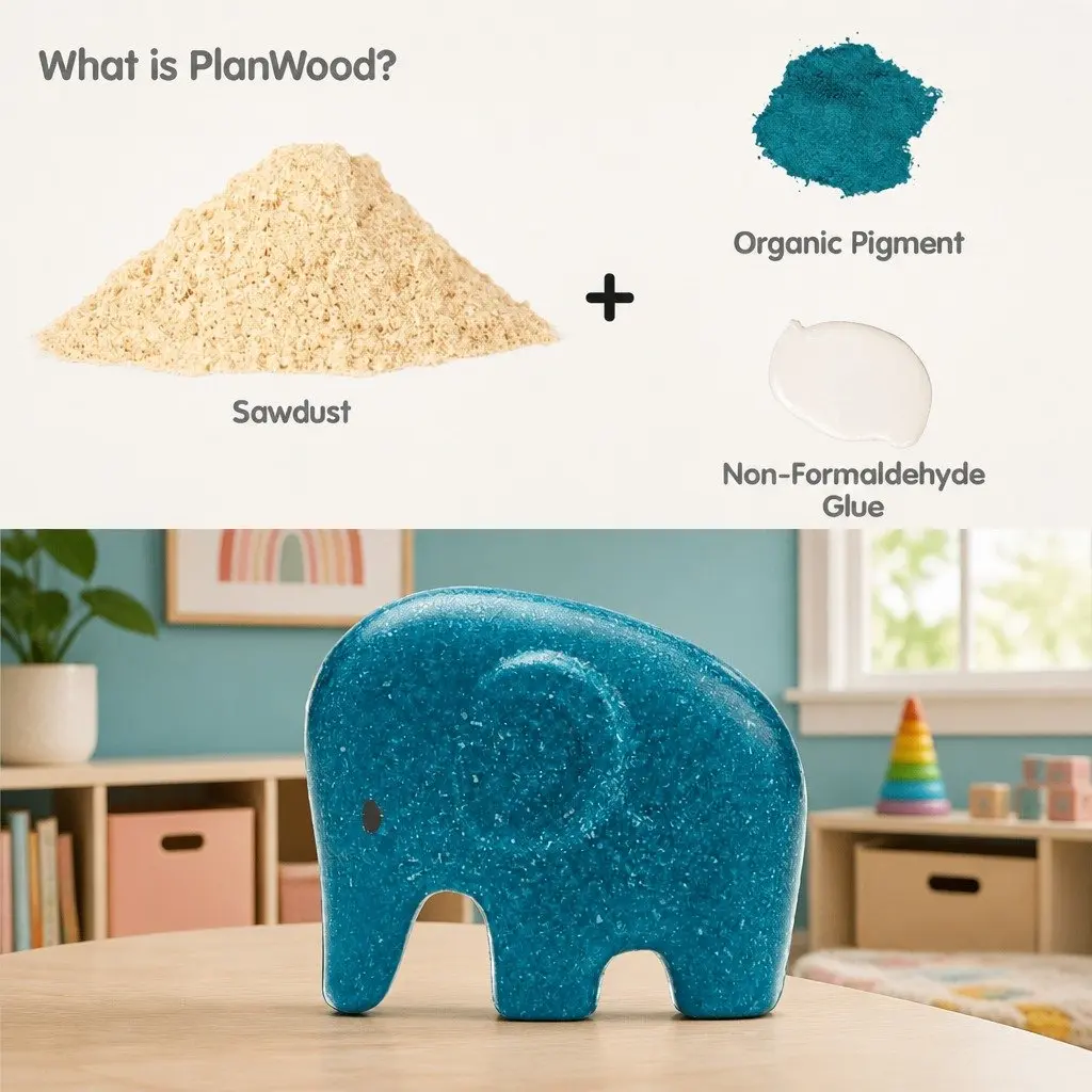 Wooden Elephant Puzzle 21cm Multi-Colour Fine Motor Skills Problem Solving Toy