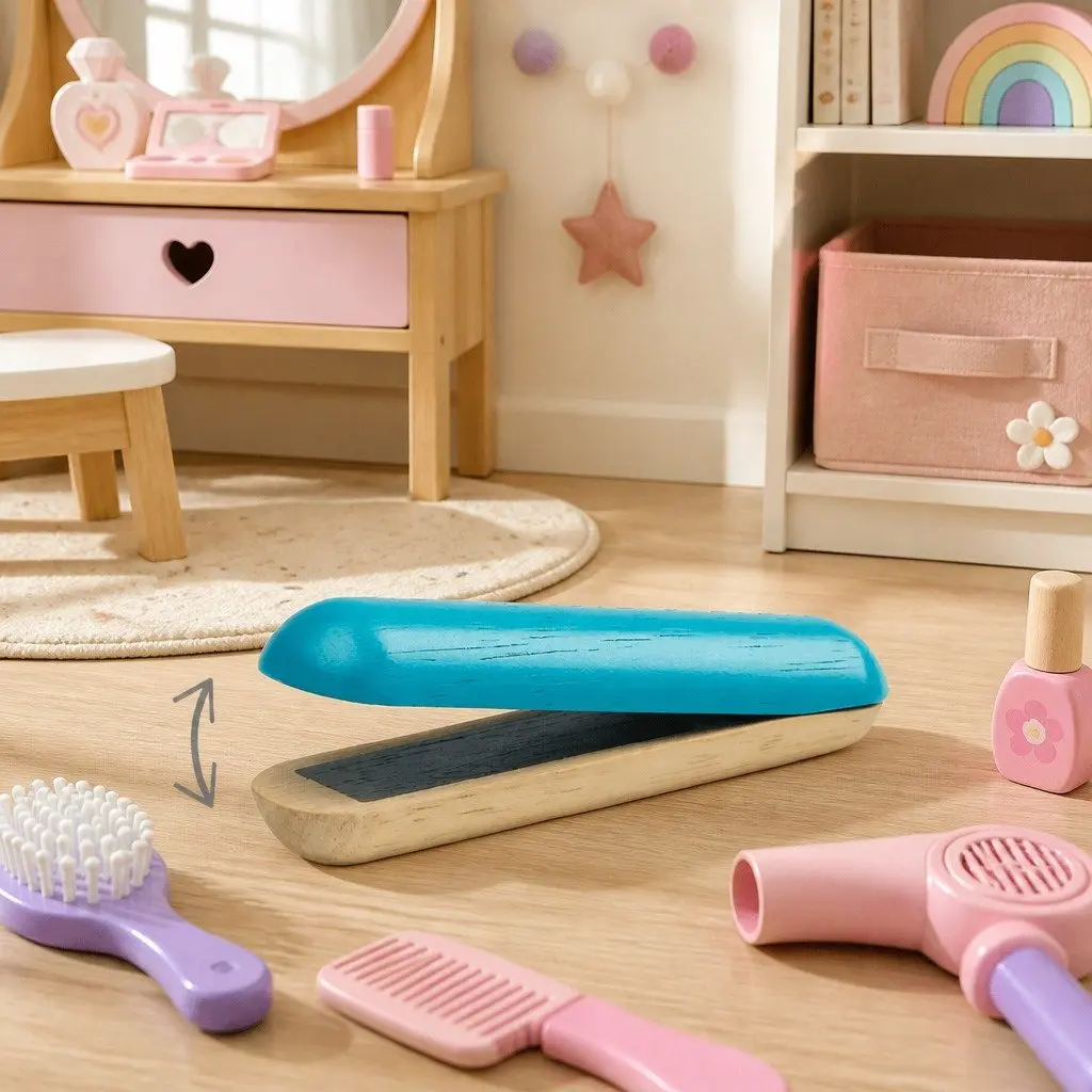 Kids Hairdresser Pretend Play Set Multicolor Includes Scissors Hair Dryer Comb Straightener Clipper