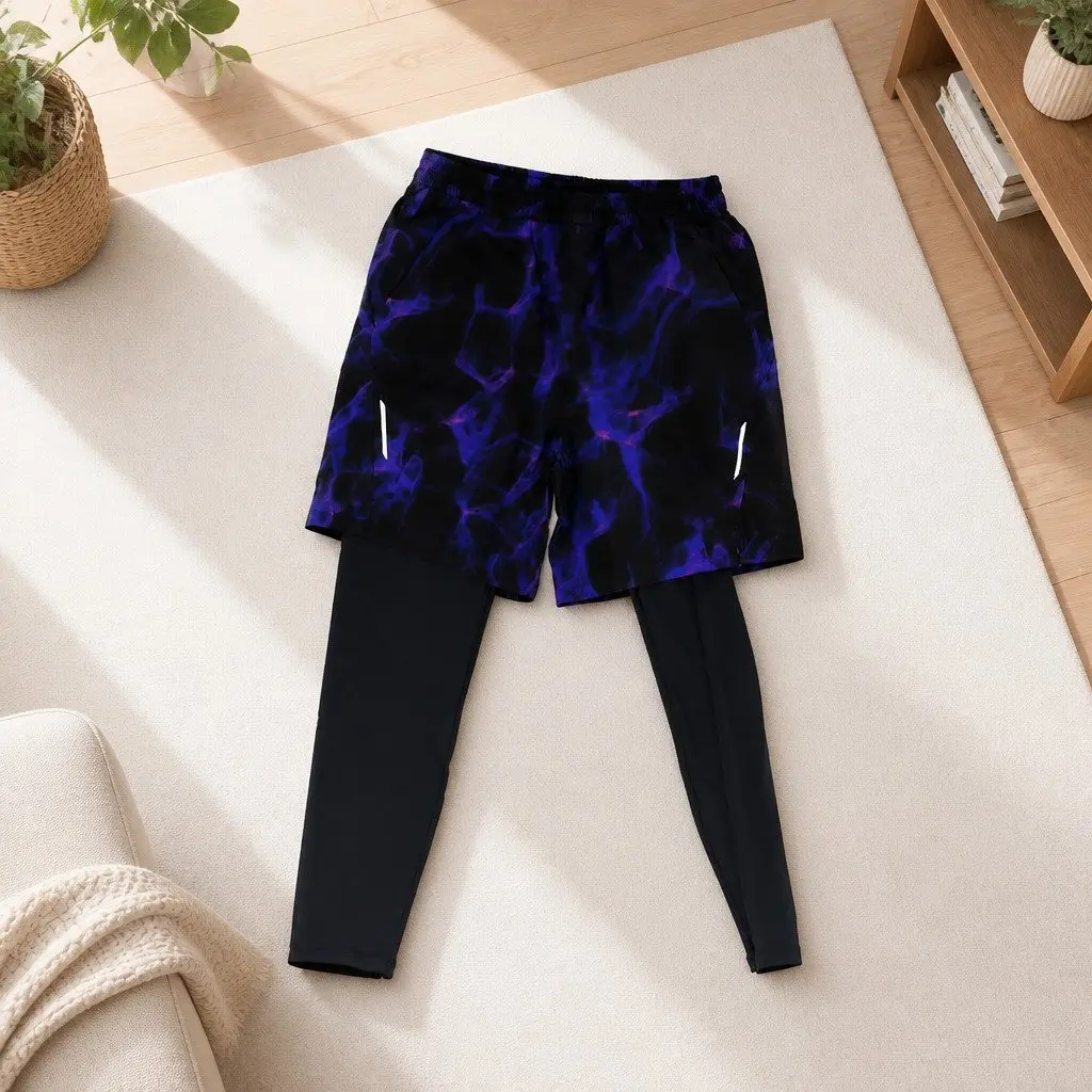 Boys Leggings Black Size 150 Sporty Casual Flexible Lightweight
