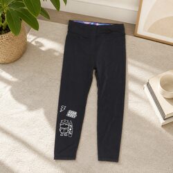 Boys' Lightweight Black Leggings for School and Play