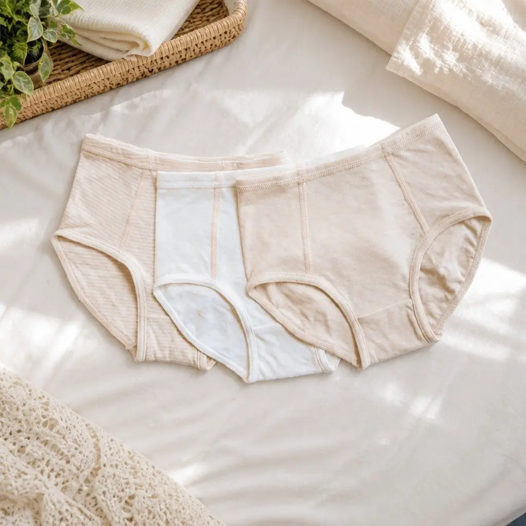Organic Cotton Kids Briefs Girls Underwear Soft Breathable Comfortable Everyday