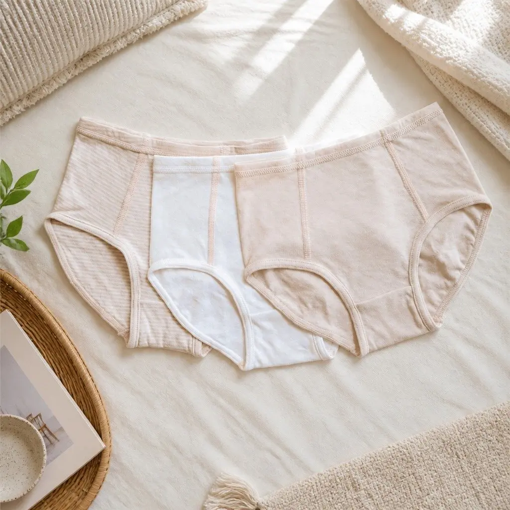 Kids Underwear Briefs Camel Size 140 Soft Breathable Organic Cotton