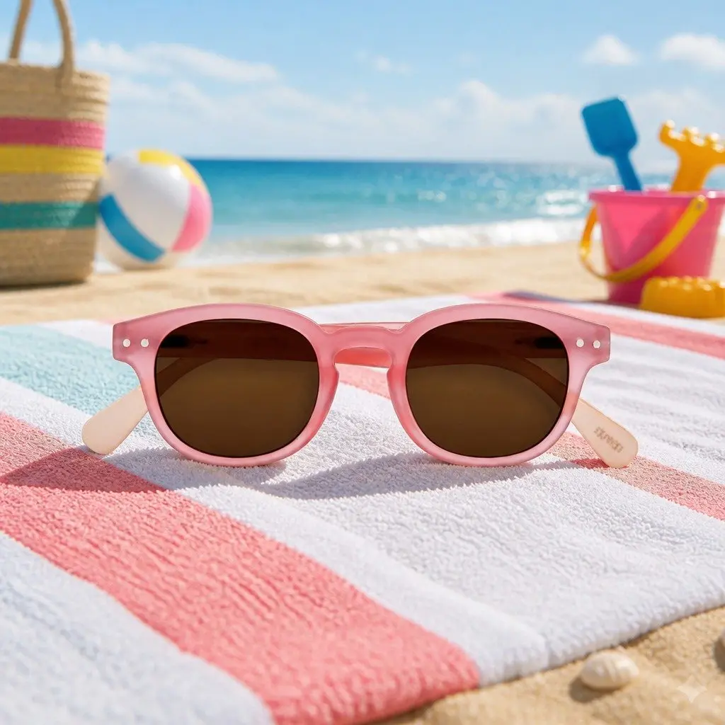 Kids Sunglasses UV Protection Lightweight Flexible Square Frame Outdoor