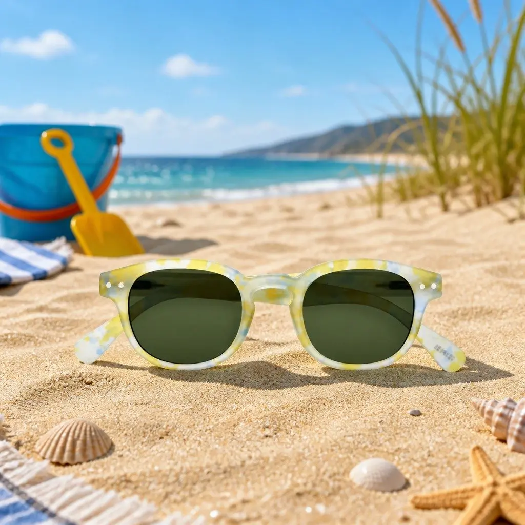 Kids Sunglasses UV Protection Lightweight Flexible Square Frame Outdoor