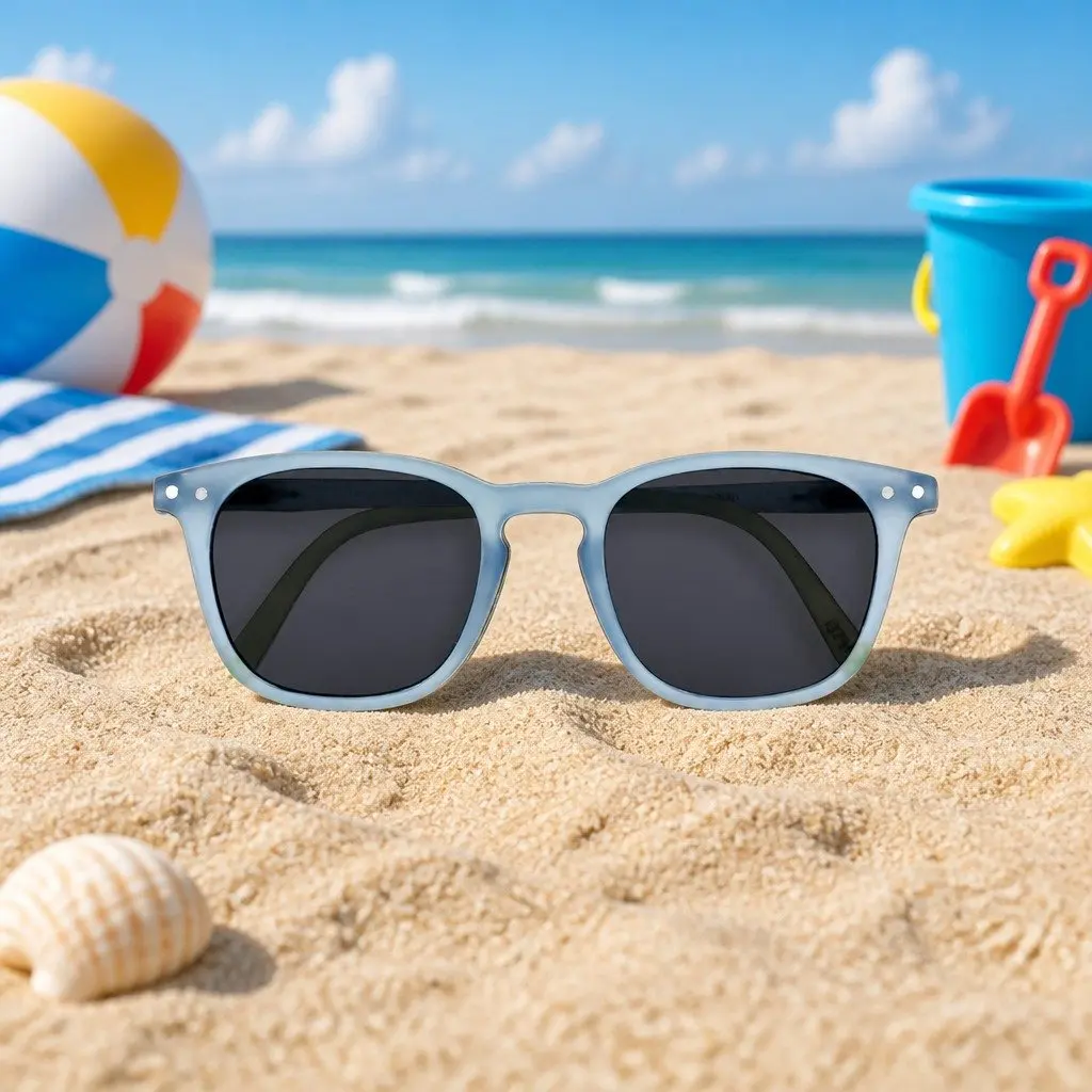 Kids Sunglasses Rectangular Frame UV Protection Lightweight Durable for Age 3-10