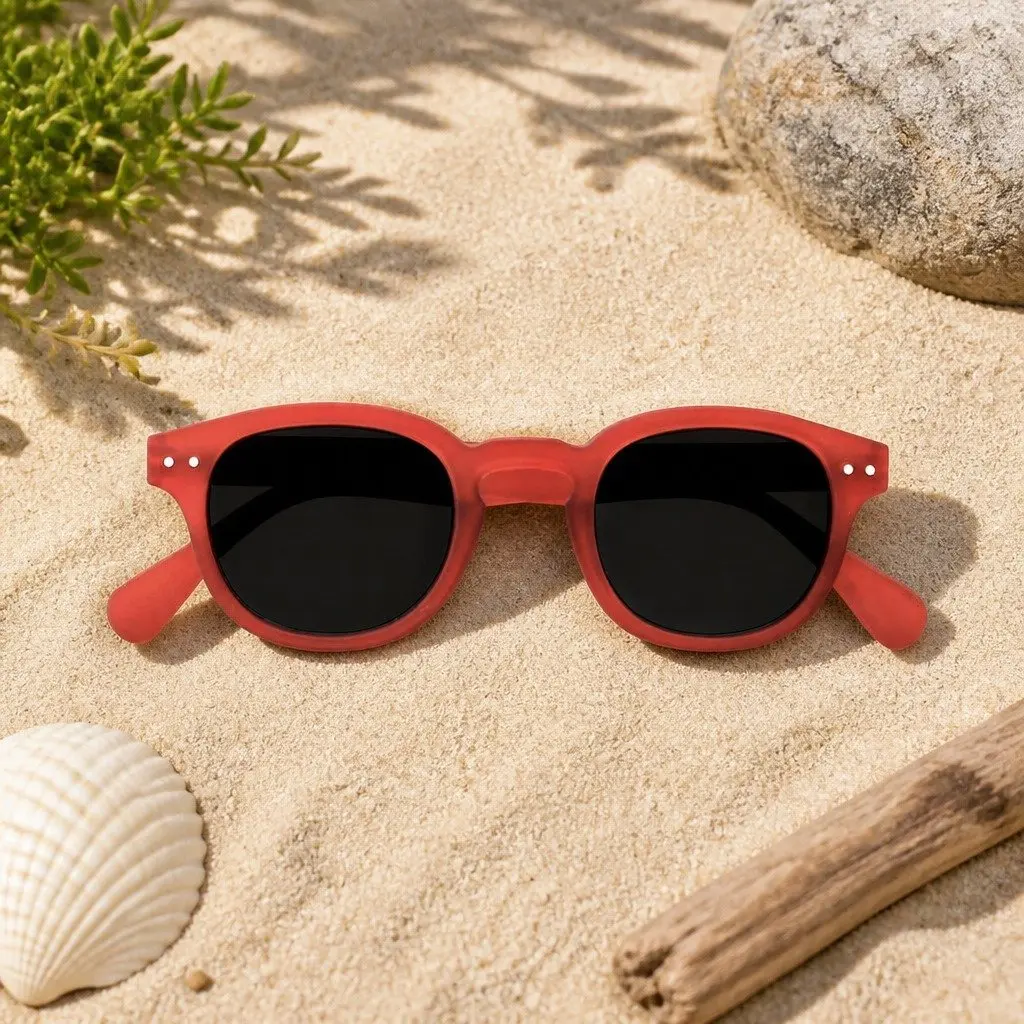 Kids Sunglasses Junior Collection Age 5-10 Years UV Protection Grey Square Frame