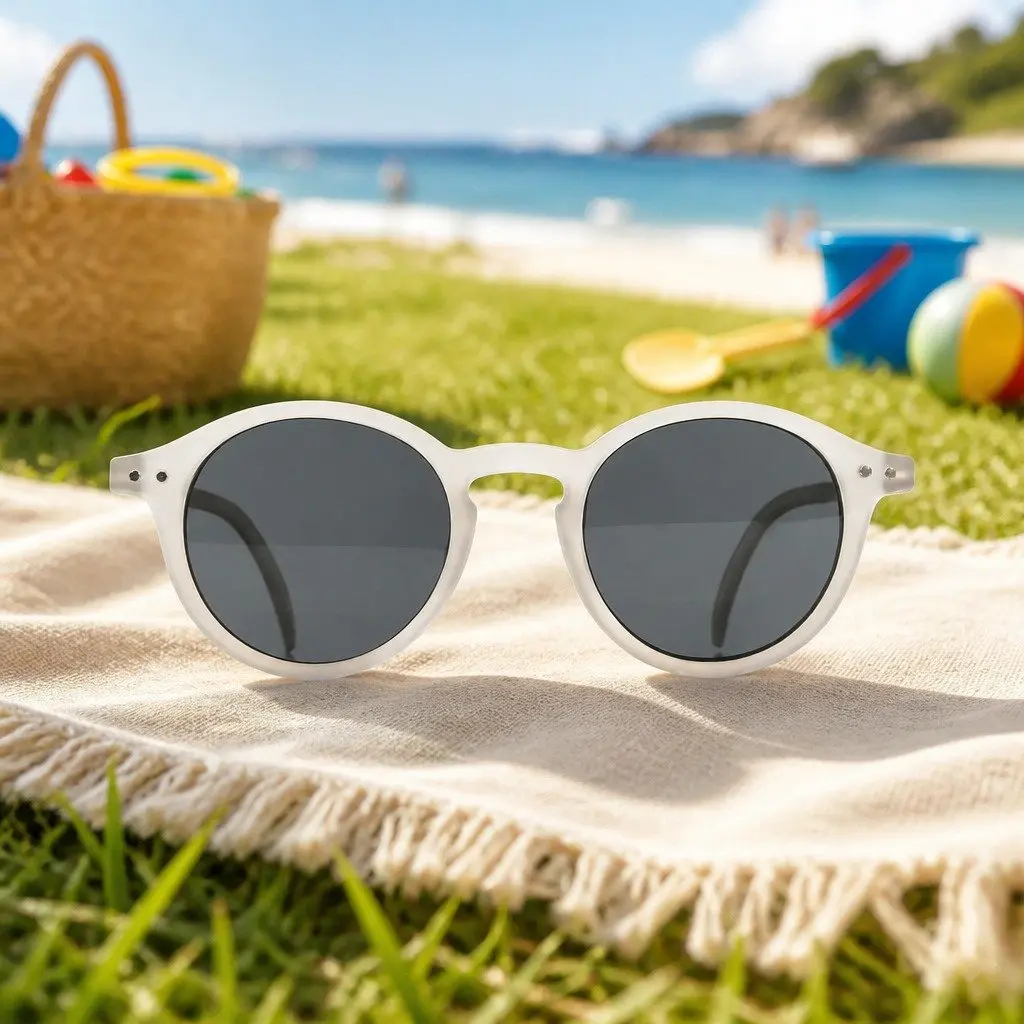 Kids Rounded Frame Sunglasses UV Protection Unisex Lightweight Age 5 to 10 Years