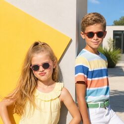 Kids Junior Sunglasses Rounded Frame UV Protection Outdoor Eyewear Age 5-10