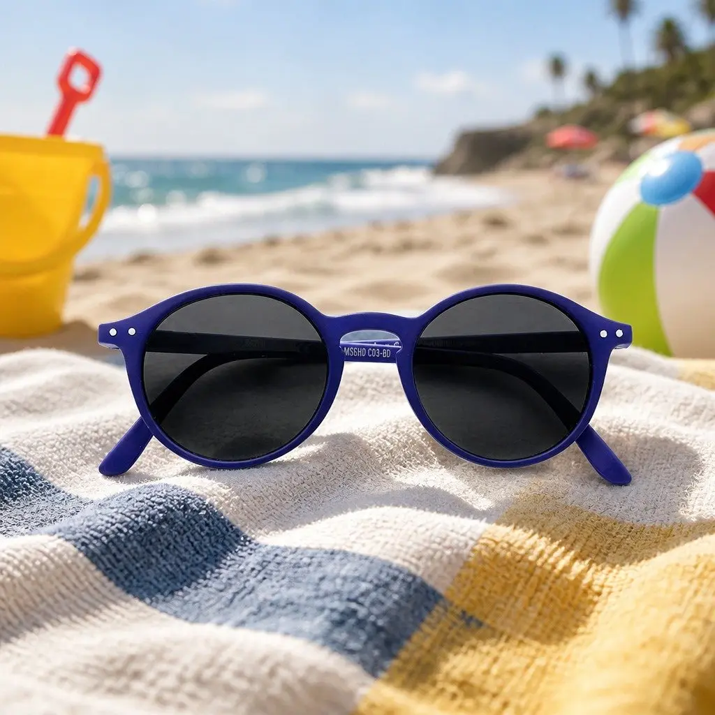Kids Sunglasses Rounded Frame UV Protection Lightweight Unisex Age 5-10