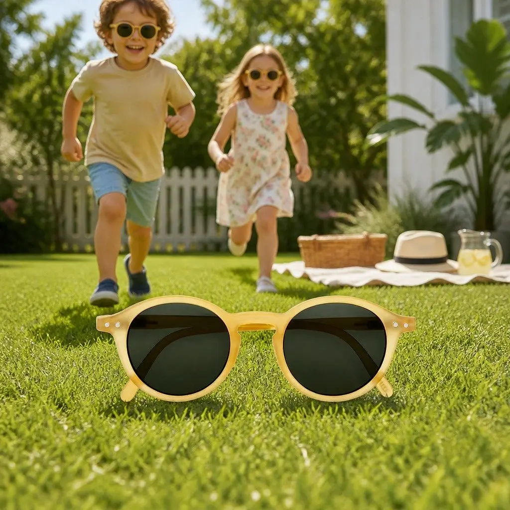 Kids Sunglasses Rounded Frame UV Protection Lightweight Unisex Age 5-10
