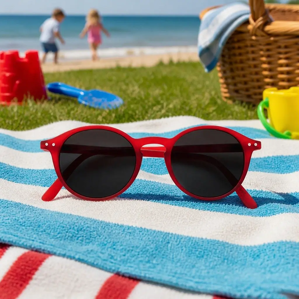 Kids Sunglasses Rounded Frame UV Protection Lightweight Unisex Age 5-10