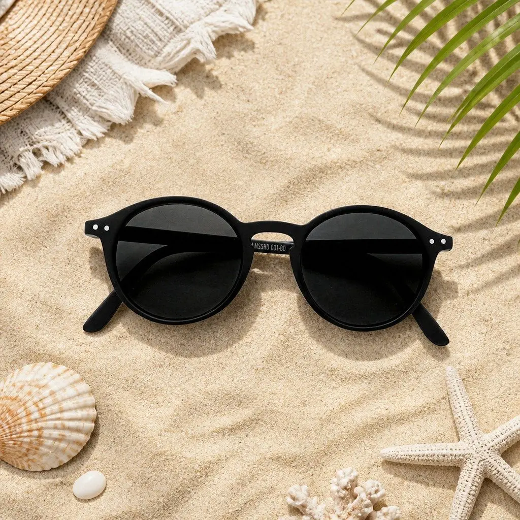 Kids Sunglasses Rounded Frame UV Protection Lightweight Unisex Age 5-10