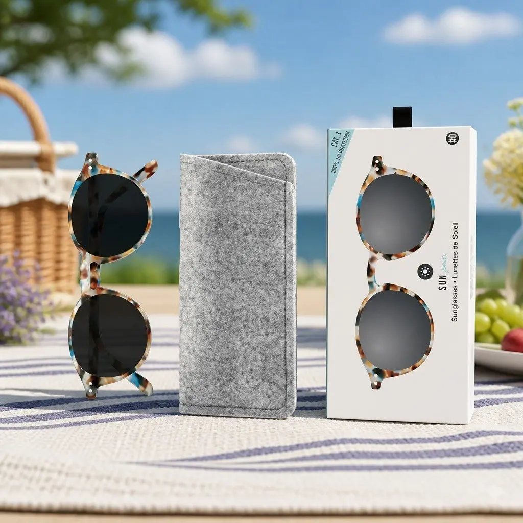 Kids Sunglasses 5-10 Years Unisex Rounded Frame UV Protection Junior Collection