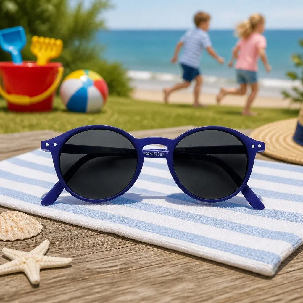 Kids Sunglasses Rounded Frame UV Protection Unisex 5-10 Years