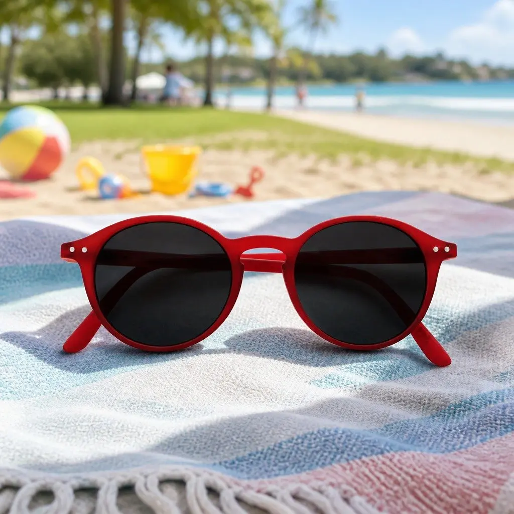 Kids Sunglasses Rounded Frame UV Protection Unisex 5-10 Years